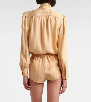 Gucci Interlocking G silk jacquard shorts | Thumbnail 3