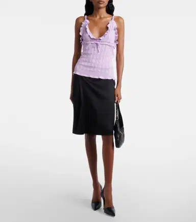 Gucci Ruffled cable-knit top | Thumbnail 5