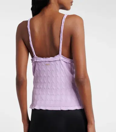 Gucci Ruffled cable-knit top | Thumbnail 6