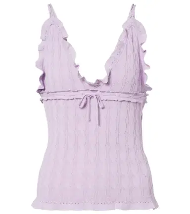 Gucci Ruffled cable-knit top | Thumbnail 1
