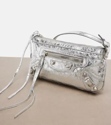 Balenciaga Le City metallic leather shoulder bag | Thumbnail 2