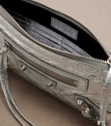 Balenciaga Le City metallic leather shoulder bag | Thumbnail 3