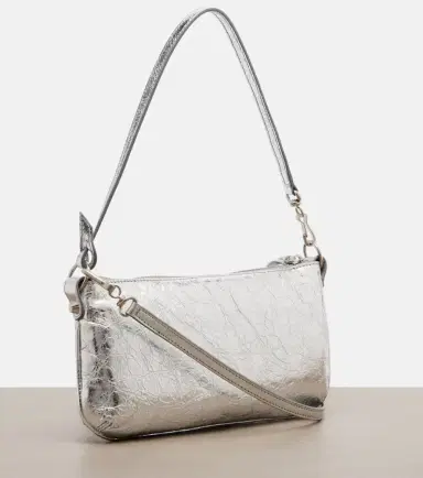 Balenciaga Le City metallic leather shoulder bag | Thumbnail 4