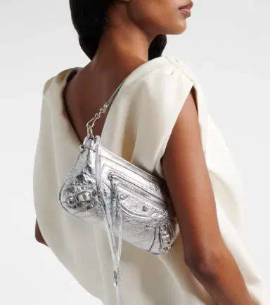 Balenciaga Le City metallic leather shoulder bag | Thumbnail 6