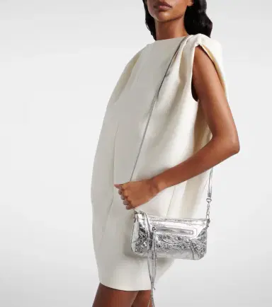 Balenciaga Le City metallic leather shoulder bag | Thumbnail 7