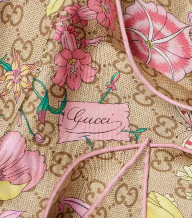 Gucci GG Flora silk twill scarf | Thumbnail 3