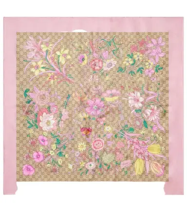 Gucci GG  Flora silk twill scarf | Thumbnail 1