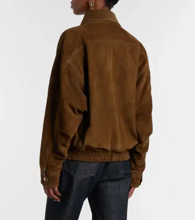 Nour Hammour Dalma suede blouson jacket | Thumbnail 4 Nour Hammour Dalma suede blouson jacket | Thumbnail 4