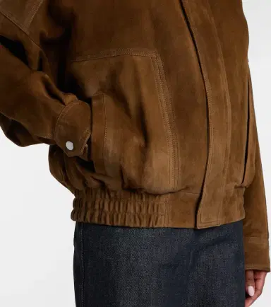 Nour Hammour Dalma suede blouson jacket | Thumbnail 7 Nour Hammour Dalma suede blouson jacket | Thumbnail 7