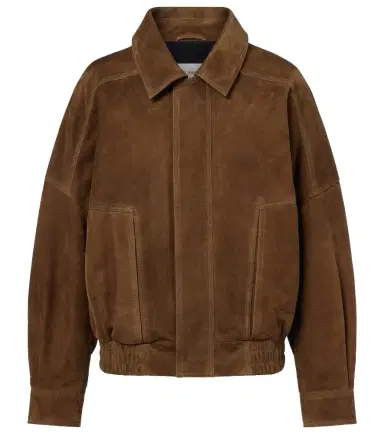Nour Hammour Dalma suede blouson jacket | Thumbnail 1 Nour Hammour Dalma suede blouson jacket | Thumbnail 1