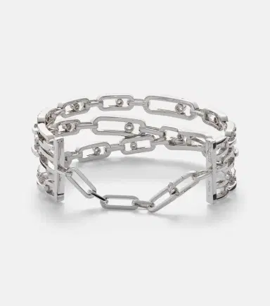 Messika Move Link 18kt white gold bracelet with diamonds | Thumbnail 4