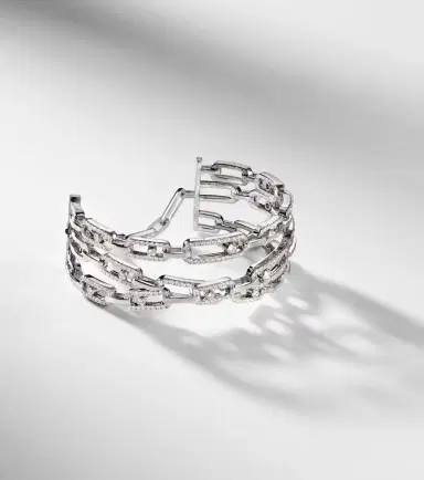 Messika Move Link 18kt white gold bracelet with diamonds | Thumbnail 5