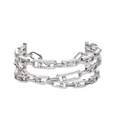 Messika Move Link 18kt white gold bracelet with diamonds | Thumbnail 1