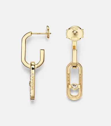 Messika Move Link 18kt gold earrings with diamonds | Thumbnail 4 Messika Move Link 18kt gold earrings with diamonds | Thumbnail 4