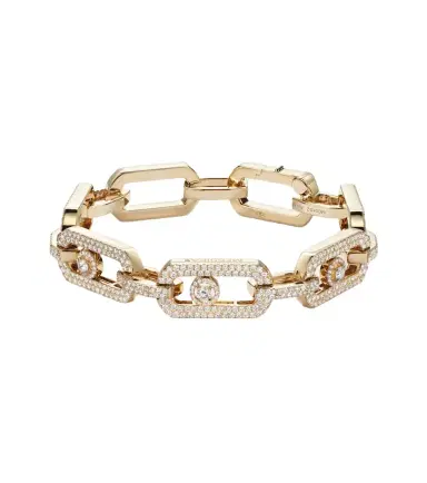 Messika So Move XL 18kt gold chain bracelet with diamonds | Thumbnail 1 Messika So Move XL 18kt gold chain bracelet with diamonds | Thumbnail 1