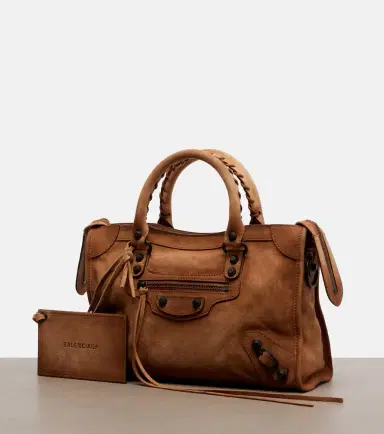 Balenciaga Le City Small suede top-handle bag | Thumbnail 3