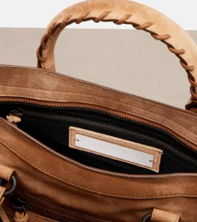 Balenciaga Le City Small suede top-handle bag | Thumbnail 4