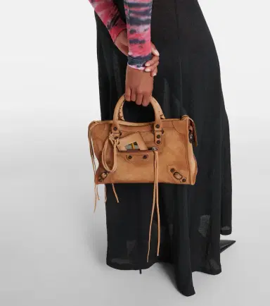 Balenciaga Le City Small suede top-handle bag | Thumbnail 6