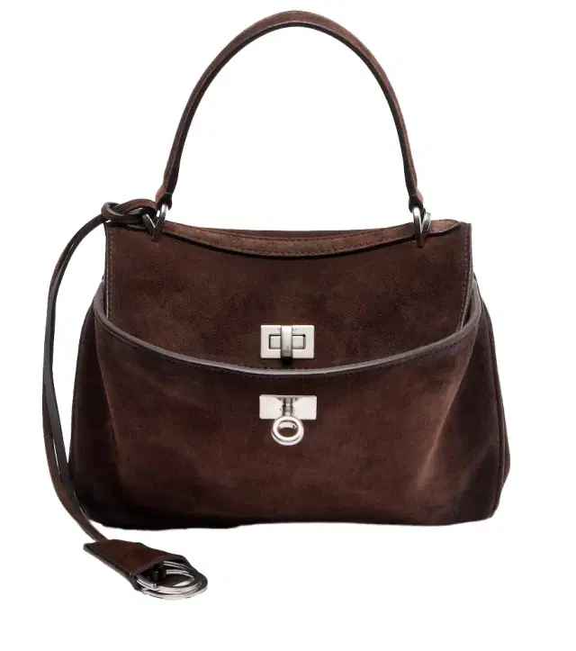Balenciaga Rodeo Mini suede top-handle bag