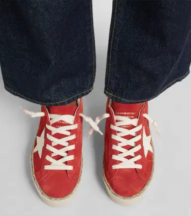 Golden Goose Hi Star glitter-trimmed suede sneakers | Thumbnail 6