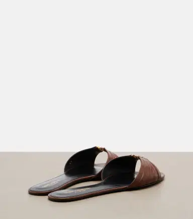 Saint Laurent Babylone leather slides | Thumbnail 3 Saint Laurent Babylone leather slides | Thumbnail 3