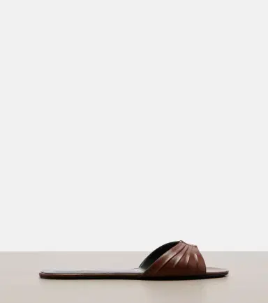 Saint Laurent Babylone leather slides | Thumbnail 4 Saint Laurent Babylone leather slides | Thumbnail 4
