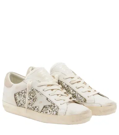 Golden Goose Super Star glitter leather sneakers | Thumbnail 1 Golden Goose Super Star glitter leather sneakers | Thumbnail 1