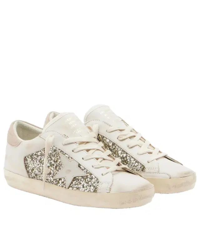 Golden Goose Super Star glitter leather sneakers