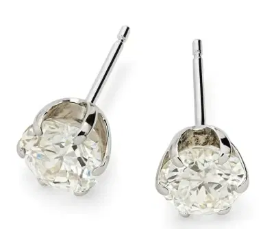 Wish Fine Jewelry 1.00ct Diamond 18K Gold Illusion Stud Earrings | Thumbnail 1 Wish Fine Jewelry 1.00ct Diamond 18K Gold Illusion Stud Earrings | Thumbnail 1