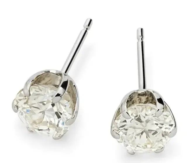 Wish Fine Jewelry 1.00ct Diamond 18K Gold Illusion Stud Earrings