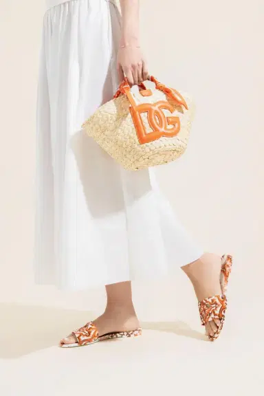 Dolce & Gabbana Beachwear Slider - Maiolica Orange | Thumbnail 4