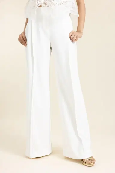 ERMANNO SCERVINO Wide Leg Pant - Off White | Thumbnail 3