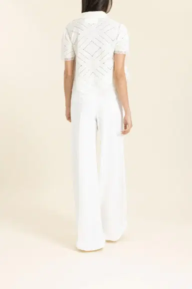 ERMANNO SCERVINO Wide Leg Pant - Off White | Thumbnail 4