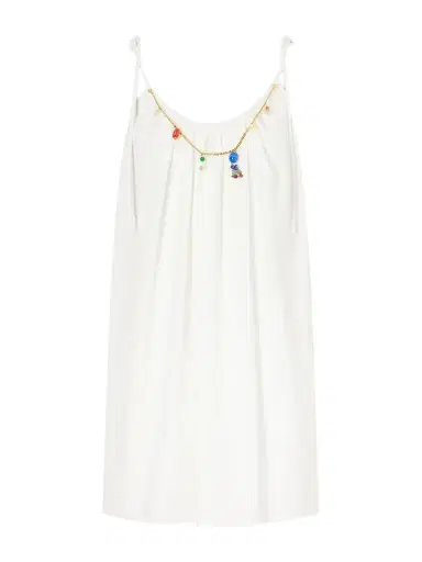 Stella McCartney Embellished Cotton Mini Dress | Thumbnail 1 Stella McCartney Embellished Cotton Mini Dress | Thumbnail 1