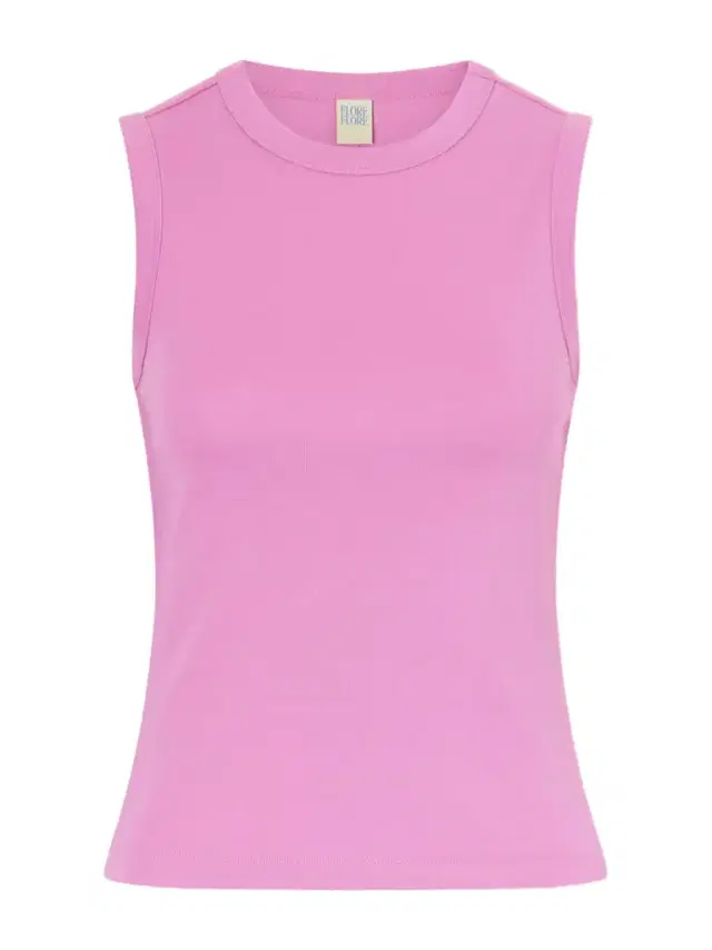 Esmé Ribbed Organic Cotton-jersey Tank
