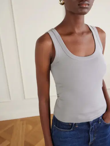 FLORE FLORE Hillie Organic Cotton-jersey Tank | Thumbnail 4 FLORE FLORE Hillie Organic Cotton-jersey Tank | Thumbnail 4