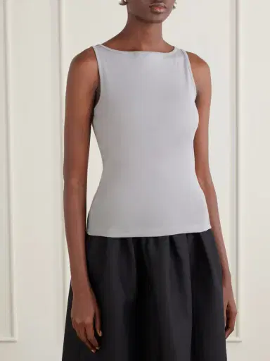 FLORE FLORE Timmi Ribbed Organic Cotton Tank | Thumbnail 3 FLORE FLORE Timmi Ribbed Organic Cotton Tank | Thumbnail 3