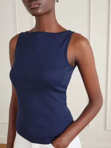 FLORE FLORE Timmi Ribbed Organic Cotton Tank | Thumbnail 4 FLORE FLORE Timmi Ribbed Organic Cotton Tank | Thumbnail 4