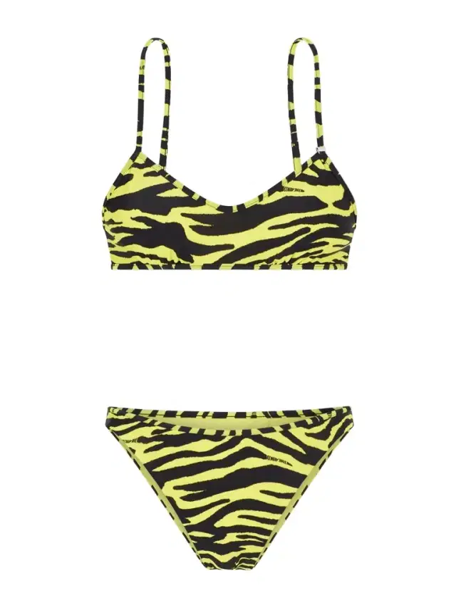 Animal-print Triangle Bikini