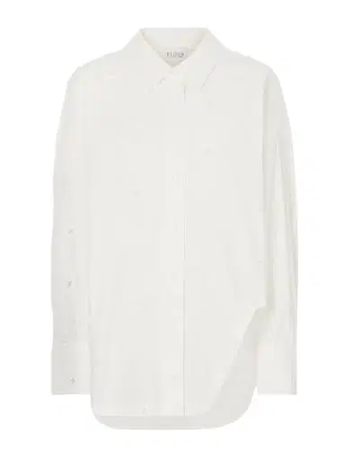 The Attico Asymmetric Embroidered Cotton-blend Shirt | Thumbnail 1