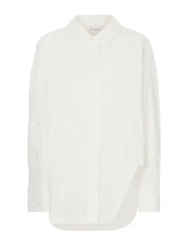 Asymmetric Embroidered Cotton-blend Shirt
