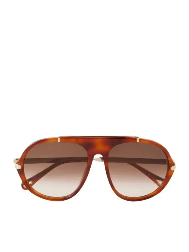 Aly Aviator-frame Acetate Sunglasses
