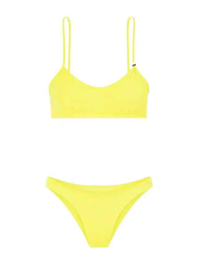 Logo-embellished Triangle Bikini