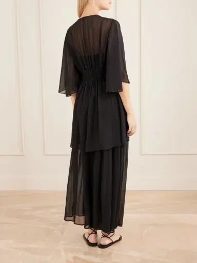 Eres Midnight Operette Shirred Muslin Blouse | Thumbnail 3