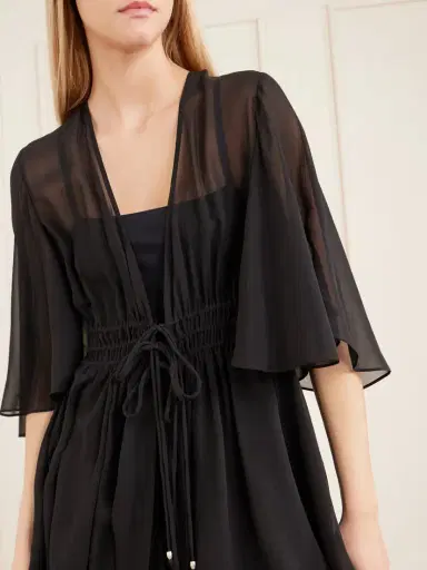 Eres Midnight Operette Shirred Muslin Blouse | Thumbnail 4