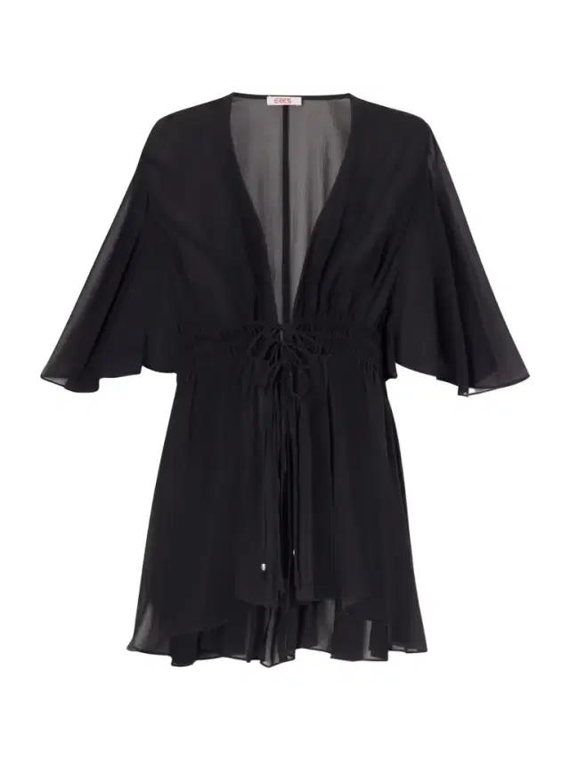 Midnight Operette Shirred Muslin Blouse
