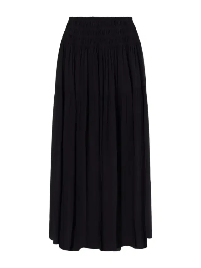 Eres Midnight Shirred Muslin Maxi Skirt