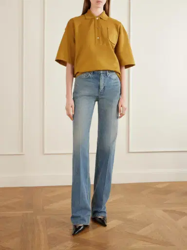 Saint Laurent Cotton-piqué Polo Shirt | Thumbnail 2 Saint Laurent Cotton-piqué Polo Shirt | Thumbnail 2