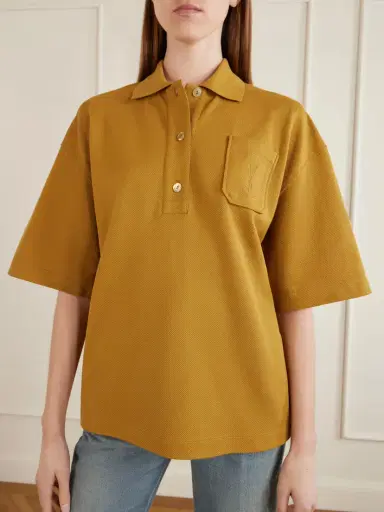 Saint Laurent Cotton-piqué Polo Shirt | Thumbnail 3 Saint Laurent Cotton-piqué Polo Shirt | Thumbnail 3