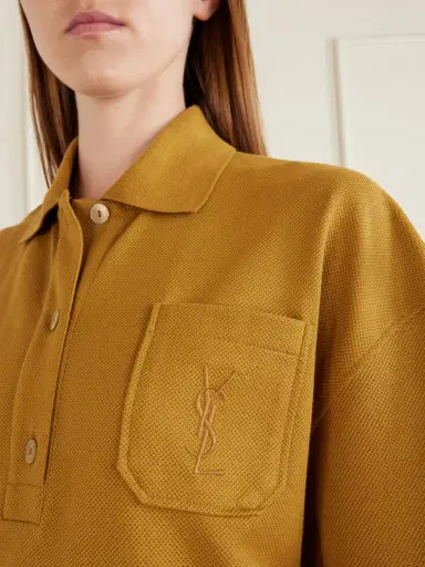 Saint Laurent Cotton-piqué Polo Shirt | Thumbnail 5 Saint Laurent Cotton-piqué Polo Shirt | Thumbnail 5